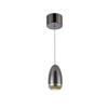 Royal Pearl Gun Metal Integrated LED Pendant|Luminaire suspendu Royal Pearl gris métallique à DEL intégrées