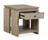 Addams 22" End Table with Storage - Stone Harbor Grey |Table de bout Addams de 22 po avec rangement - gris Stone Harbor