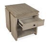 Addams 22" End Table with Storage - Stone Harbor Grey |Table de bout Addams de 22 po avec rangement - gris Stone Harbor