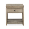 Addams 22" End Table with Storage - Stone Harbor Grey |Table de bout Addams de 22 po avec rangement - gris Stone Harbor