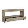 Addams 54" Sofa Table with Storage - Stone Harbor Grey | Table de salon Addams de 54 po avec rangement - gris Stone Harbor