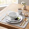 16-Piece Marble Porcelain Dinnerware Set for 4 | Ensemble de Vaisselle 16 Morceaux en Porcelaine Effet Marbre, Service de Table Moderne pour 4 Personnes