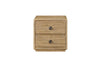 Austin Bedside 2-Drawer Nightstand, 26\"W x 26\"H - Natural Oak Brown