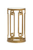 Avondale 14.5" Accent Table with Glass Top - Burnished Brass | Table d’appoint Avondale de 14,5 po avec dessus en verre - laiton poli