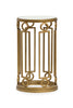 Avondale 14.5" Accent Table with Glass Top - Burnished Brass | Table d’appoint Avondale de 14,5 po avec dessus en verre - laiton poli