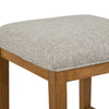Betton 16" Stool with Wood Legs - Grey
