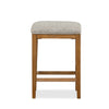 Betton 16" Stool with Wood Legs - Grey