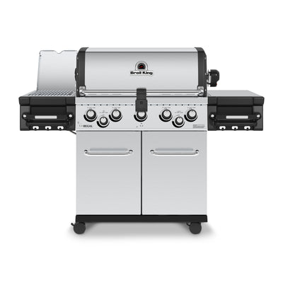Broil King Regal™ S 590 Pro IR Natural Gas Grill with Infrared Side Burner & Rear Rotisserie Burner - 958944|Gril à gaz naturel RegalMC S 590 PRO IR de Broil King avec brûleur latéral à infrarouge et brûleur arrière de rôtisserie - 958944
