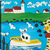 Birds & Boats Canvas Wall Art – 21" x 21"  | Œuvre d’art murale « Birds & Boats » sur toile - 21 po x 21 po