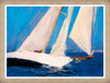 Sailing Framed Matted Glass Art - 26" x 34" | Œuvre d’art en verre mat encadrée « Sailing » - 26 po x 34 po