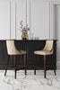 Manhattan Comfort Fifth Avenue 45" Beech Wood Barstool - Cream & Walnut|Tabouret bar Fifth Avenue de Manhattan Comfort de 45 po en hêtre - crème et noyer