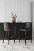 Manhattan Comfort Fifth Avenue Faux Leather Barstool - Pebble Grey|Tabouret bar Fifth Avenue de Manhattan Comfort en similicuir - gris galet