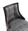 Manhattan Comfort Fifth Avenue Faux Leather Barstool - Pebble Grey|Tabouret bar Fifth Avenue de Manhattan Comfort en similicuir - gris galet