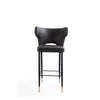 Manhattan Comfort Holguin 41.34" Wooden Barstool - Grey, Black & Gold|Tabouret bar Holguin de Manhattan Comfort de 41,34 po en bois - gris, noir et doré