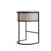 Manhattan Comfort Cosmopolitan 37.8" Metal Barstool - Cream & Black|Tabouret bar Cosmopolitan de Manhattan Comfort de 37,8 po en métal - crème et noir