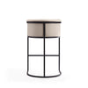 Manhattan Comfort Cosmopolitan 37.8" Metal Barstool - Cream & Black|Tabouret bar Cosmopolitan de Manhattan Comfort de 37,8 po en métal - crème et noir