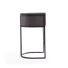 Manhattan Comfort Cosmopolitan 37.8" Metal Barstool - Pebble & Black|Tabouret bar Cosmopolitan de Manhattan Comfort de 37,8 po en métal - galet et noir