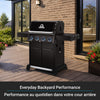 Broil King Baron 420 Pro Shadow 4-Burner 40,000-BTU Propane Gas BBQ - 674114 Grill | Broil King Baron 420 Pro Shadow 4-bruleurs 40 000 BTU Barbecue a gaz propane - 674114