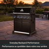 Broil King Baron 520 Pro Shadow 5-Burner 45,000-BTU Propane Gas BBQ - 675114 Grill | Broil King Baron 520 Pro Shadow 5-bruleurs 45 000 BTU Barbecue a gaz propane - 675114