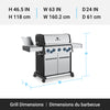 Broil King Baron S 590 Pro IR 5-Burner 45,000-BTU Natural Gas BBQ - 678347 Grill | Broil King Baron S 590 Pro IR 5-bruleurs 45 000 BTU Barbecue a gaz naturel - 678347