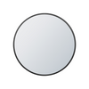 Arcus 30" X 30" Hand Crafted Round Mirror - Black|Miroir rond Arcus 30 po x 30 po fabriqué à la main - noir