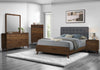 Cami Bedside 2-Drawer Nightstand, Mid-Century Modern, 17"W x 24.8"H – Brown | Table de nuit moderne du milieu du 20e siècle Cami de 17 po (L) x 24,8 po (H) à 2 tiroirs - brune