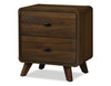 Cami 6pc Bedroom Set with Bed, Dresser, Mirror & Nightstand, Mid-Century Modern, Brown - Queen | Ensemble de chambre à coucher de style moderne du milieu du 20e siècle Cami 6 pièces avec lit, commode, miroir et table de nuit, brun - grand lit