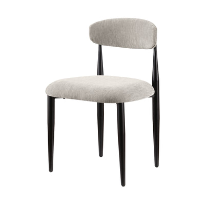 Kort & Co. Capri Dining Chair, Polyester Fabric, Metal – Beige | Chaise de salle à manger Capri de Kort & Co. en tissu de polyester et en métal - beige