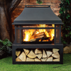 Deko Living 40" Metal Wood Burner Fireplace|Foyer extérieur au bois Deko Living de 40 po en métal
