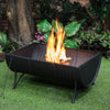 Deko Living 35" Barrel Wood Burner Firepit |Foyer extérieur au bois Deko Living de 35 po en forme de baril