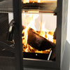 Deko Living Wood Burner Fire Pit Grill & Log Storage|Foyer-gril extérieur au bois Deko Living avec rangement pour bûches