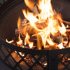 Deko Living Metal Wood Burner Round Fire Pit & Log Storage|Foyer extérieur rond au bois Deko Living en métal avec rangement pour bûches