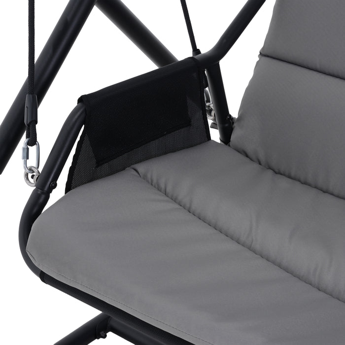Deko Living Outdoor Patio Swing Chair with Canopy