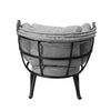 Deko Living Outdoor Rocking Egg Chair with Canopy - Black|Fauteuil berçant en forme d'œuf Deko Living pour l’extérieur avec toit - noir