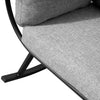 Deko Living Outdoor Rocking Egg Chair with Canopy - Black|Fauteuil berçant en forme d'œuf Deko Living pour l’extérieur avec toit - noir