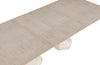 Corsa Rectangular Dining Table with Extension - Light Grey and Antique White Oak | Table de salle à manger rectangulaire Corsa avec rallonge - gris clair et chêne blanc antique | CORSLDTL