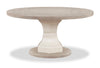 Corsa Round Dining Table - Light Grey and Antique White Oak | Table de salle à manger ronde Corsa - gris clair et chêne blanc antique | CORSLRTL