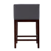 Manhattan Comfort Kingsley 34" Beech Wood Counter Height Barstool - Grey & Dark Walnut|Tabouret bar Kingsley de Manhattan Comfort de hauteur comptoir de 34 po en hêtre - gris et noyer foncé