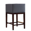 Manhattan Comfort Kingsley 34" Beech Wood Counter Height Barstool - Grey & Dark Walnut|Tabouret bar Kingsley de Manhattan Comfort de hauteur comptoir de 34 po en hêtre - gris et noyer foncé
