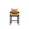Manhattan Comfort Ritz 34" Beech Wood Counter Height Barstool - Camel & Dark Walnut|Tabouret bar Ritz de Manhattan Comfort de hauteur comptoir de 34 po en hêtre - chameau et noyer foncé