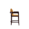 Manhattan Comfort Ritz 34" Beech Wood Counter Height Barstool - Camel & Dark Walnut|Tabouret bar Ritz de Manhattan Comfort de hauteur comptoir de 34 po en hêtre - chameau et noyer foncé