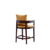 Manhattan Comfort Ritz 34" Beech Wood Counter Height Barstool - Camel & Dark Walnut|Tabouret bar Ritz de Manhattan Comfort de hauteur comptoir de 34 po en hêtre - chameau et noyer foncé