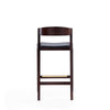 Manhattan Comfort Klismos 36.75" Beech Wood Counter Height Barstool - Black & Dark Walnut|Tabouret bar Klismos de Manhattan Comfort de hauteur comptoir de 36,75 po en hêtre - noir et noyer foncé