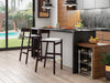 Manhattan Comfort Klismos 36.75" Beech Wood Counter Height Barstool - Ivory & Dark Walnut|Tabouret bar Klismos de Manhattan Comfort de hauteur comptoir de 36,75 po en hêtre - ivoire et noyer foncé