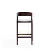 Manhattan Comfort Klismos 36.75" Beech Wood Counter Height Barstool - Ivory & Dark Walnut|Tabouret bar Klismos de Manhattan Comfort de hauteur comptoir de 36,75 po en hêtre - ivoire et noyer foncé