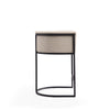Manhattan Comfort Cosmopolitan 33.8" Metal Counter Height Barstool - Cream & Black|Tabouret bar Cosmopolitan de Manhattan Comfort de hauteur comptoir de 33,8 po en métal - crème et noir