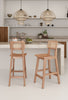 Manhattan Comfort Versailles Counter Height Barstool - Natural Cane|Tabouret bar Versailles de Manhattan Comfort de hauteur comptoir - canne naturelle