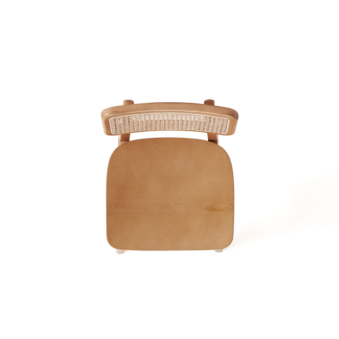 Manhattan Comfort Versailles Counter Height Barstool - Natural Cane