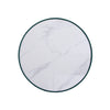 Manhattan Comfort Modern Anderson Coffee Table Upholstered Leatherette with Ceramic Faux Marble Tabl|Table à café moderne Anderson de Manhattan Comfort avec revêtement en similicuir et dessus de table