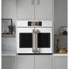 CAFÉ Professional Series 30" Smart Built-In French-Door Single Wall Oven - Matte White - CTS90FP4ZW2 | Four mural simple intelligent encastré CAFÉ de série Professional de 30 po à portes françaises - blanc mat - CTS90FP4ZW2